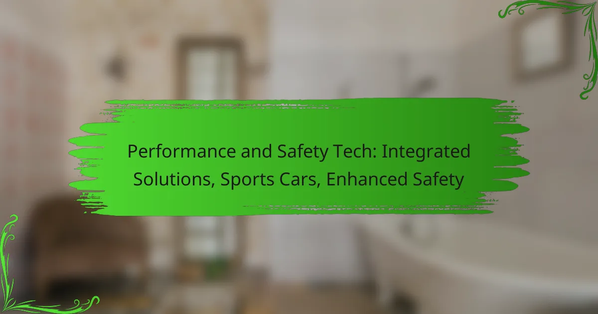 Performance and Safety Tech: Integrated Solutions, Sports Cars, Enhanced Safety