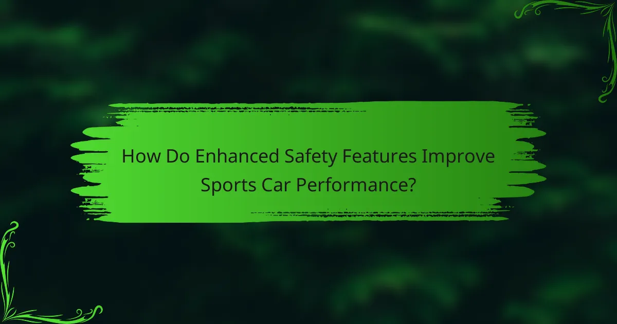 How Do Enhanced Safety Features Improve Sports Car Performance?